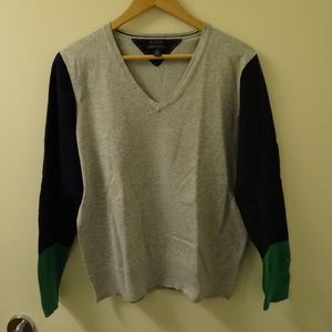 color blocking sweater Tommy Hilfiger XL gray navy